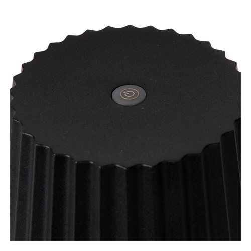 Lucide JUSTINE - wiederaufladbare Tischlampe Innen/Außen - Akku/Batterie - LED Dim. - 1x2W 2700K - IP54 - Mit kabelloser Ladestation - Schwarz - detail 5